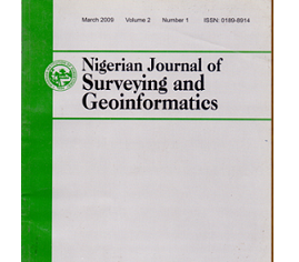 Nigerian Journal of Surveying and Geoinformatics